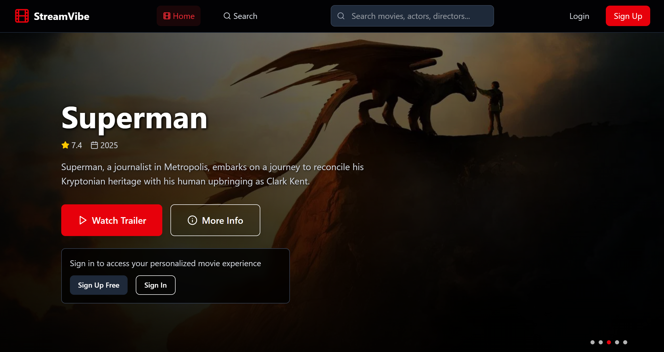 StreamVibe Movie App